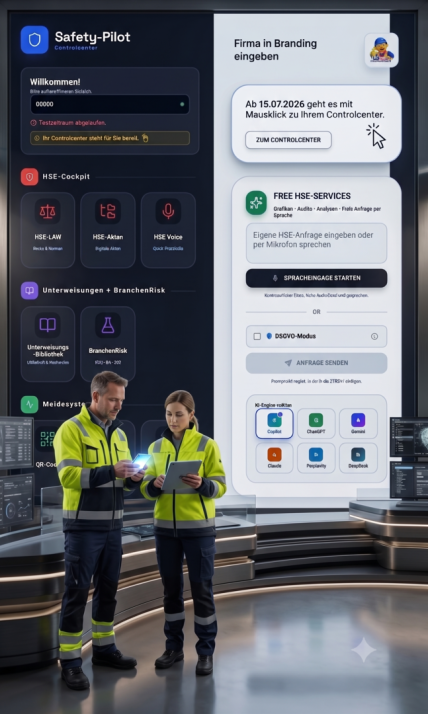 Safety Pilot: KI gestützte Unfallmeldungen, Gefährdungsbeurteilungen und Unterweisungen – entwickelt mit BG Experten und Kliniken.